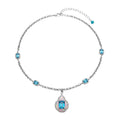 Blue Rhinestone Necklace