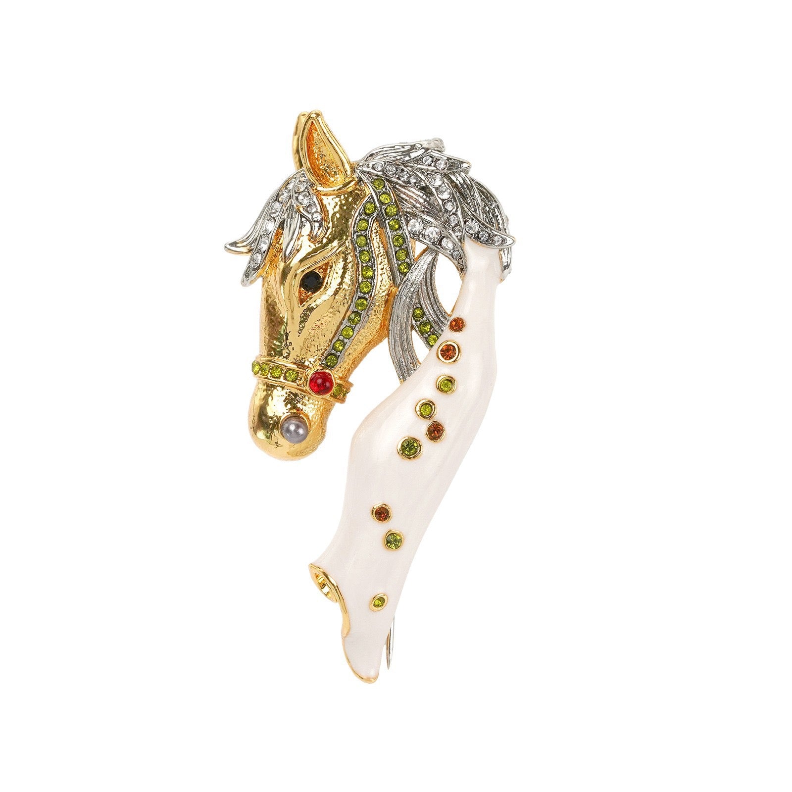 White Horse Prince Brooch