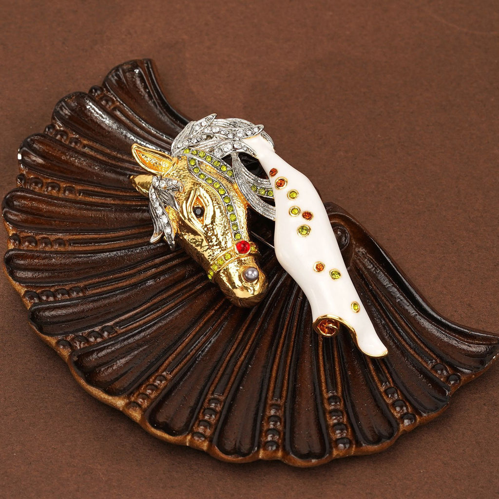 White Horse Prince Brooch