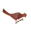 Alloy Red Bird Brooch