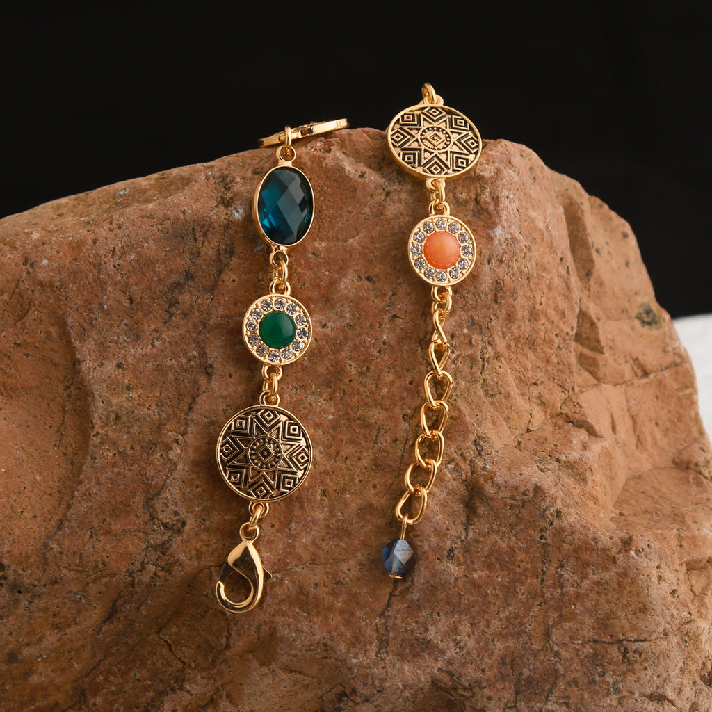 Vibrant Oval Gem Bracelet