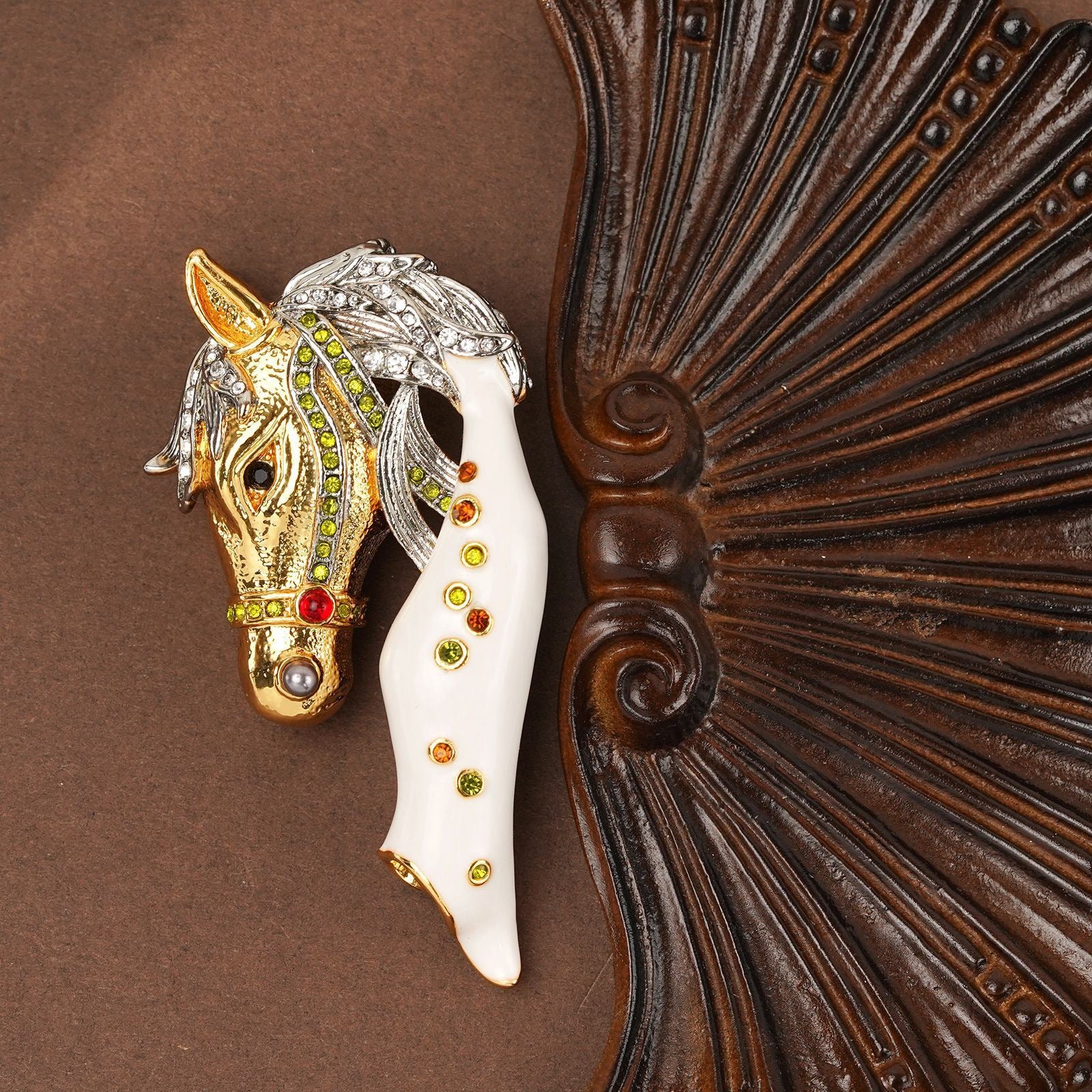 White Horse Prince Brooch