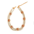 Vintage Floral Double Pearl Necklace